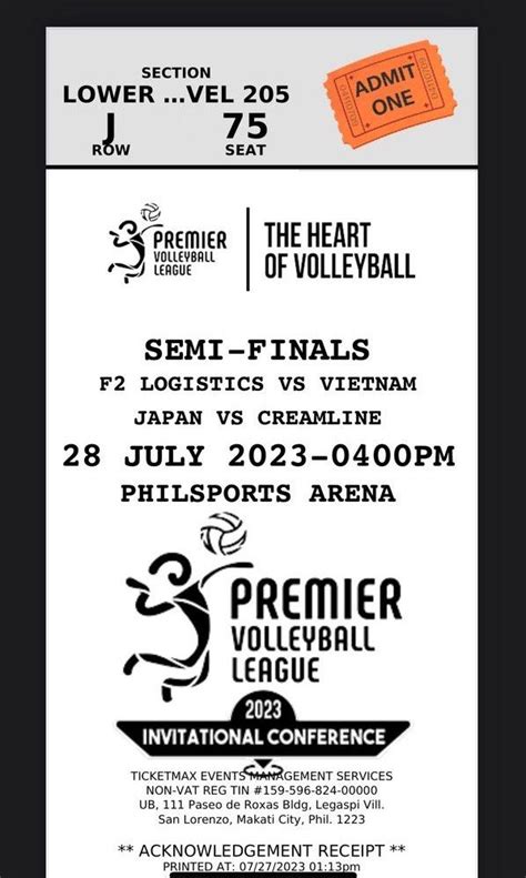 pvl ticket